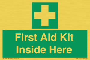 First Aid Kit Inside Here